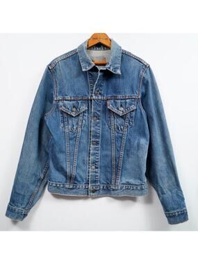 Vintage 60s Levi’s Big E 71205 Trucker Jacket 42 USA Type III Distressed
